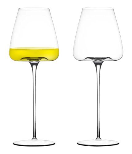 Martini Glasses Set of 2. 7.4 oz (220 ml.) | Elegant Hand blown Champagne Wine Glasses | Lead-free Premium Crystal Cocktail Glasses for Wedding, Anniversary or Birthday Gift | Crema (Coupe)