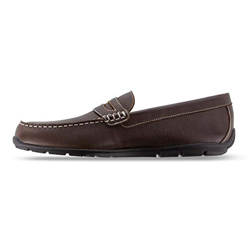 FootJoy Men's Club Casuals Penny Loafer Golf Shoe, Black, 10.5 Wide