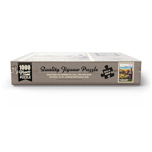 MyPuzzle Italy, Tuscany: Terra Del Vino, Vintage Poster - Premium 1000 Piece Jigsaw Puzzle for Adults