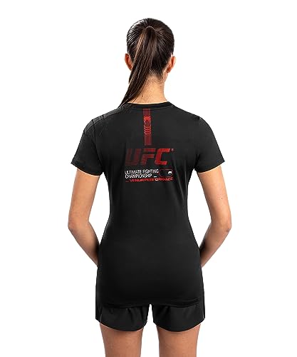 Venum Women's Standard UFC Adrenaline Fight Week Dry-TECH T-Shirt Black