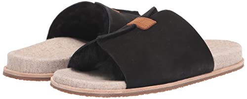 Revitalign Spruce Women's Shearling Slip-on Slipper Black - 6 Medium