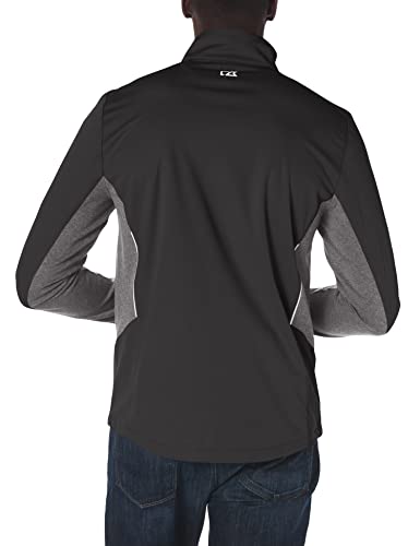 Cutter & Buck mens Men's Navigate Softshell Jacket, Black, Small US