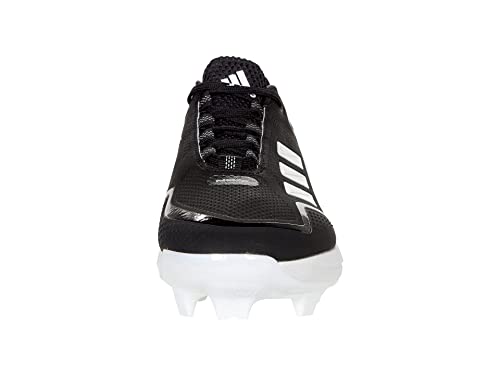 adidas Men's Icon 7 TPU Baseball Shoe, White/Silver Metallic/Black, 13