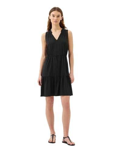 GAP Womens Sleeveless Split Neck Dress Black XL