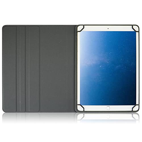 DINGGUAGUA Universal 10.1 Inch Android Tablet Case,Folio 360 Degree Rotating Multi-Angle Viewing Stand for All10.1 10.5" 10.9" Tablet,Gray