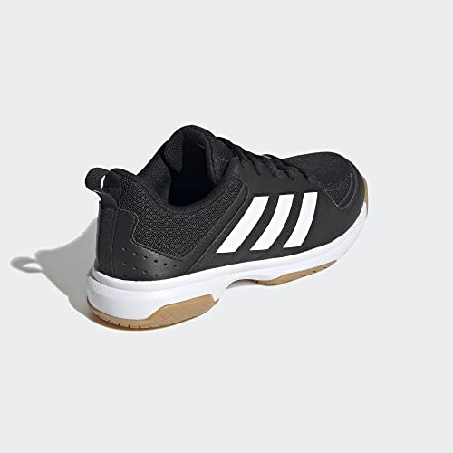 adidas Women's Ligra 7 Indoor Track and Field Shoe, Black/White/Black, 9