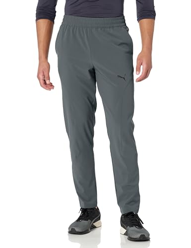 PUMA Men's Performance Lightweight Woven Tapered Pants, Mineral Gray