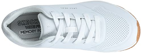 Skechers Women's Uno-Stand on Air Sneaker, Black/White, 9