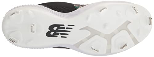 New Balance Men's FuelCell 4040 V6 Metal Baseball Shoe, Black/White, 14 Wide