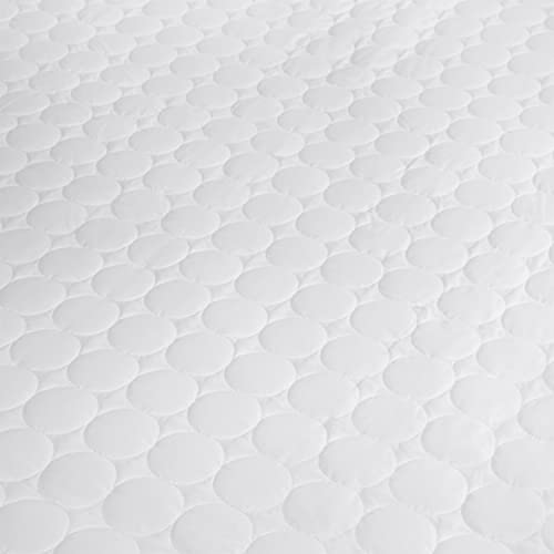 SUPERIOR MAT PAD QT FL Quilted Mattress Pad Protector Cover, Full,White