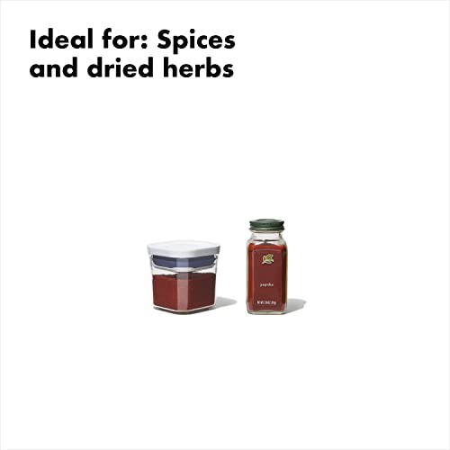 OXO Good Grips POP Container - Airtight Food Storage - Mini Square Mini 0.2 Qt Ideal for spices and dried herbs