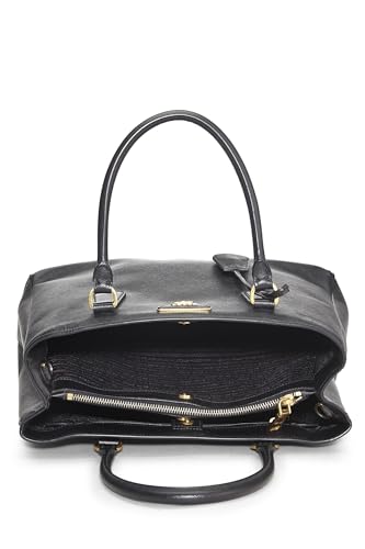 Prada, Pre-Loved Black Saffiano Executive Tote Medium, Black