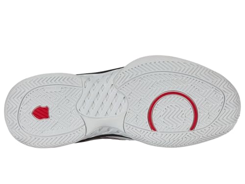 K-Swiss Men's Hypercourt Express 2 Tennis Shoe, Vaporous Gray/White/Peacoat, 9 W