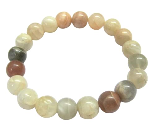 crystalmiracle Tigers Eye 7 MM Faceted Round Bead Bracelet Crystal Healing Fashion Accessory Handcrafted