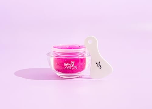 Dotted Zebra Peel Off Sparkle Mask Pink Frenzy, 1.6 oz - With Hyaluronic Acid and Collagen - Hydrating Face Mask - Vegan - For All Skin Types
