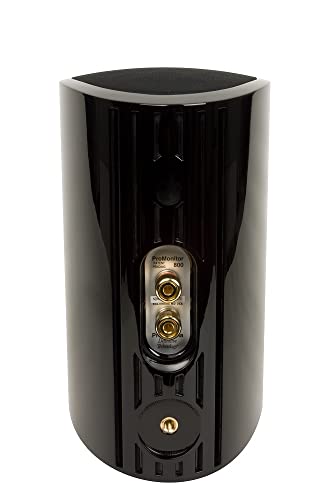 Definitive Technology ProMonitor 800-2-Way Satellite or Bookshelf Speaker for Home Theater Speaker System | Easy Mounting (Single, Black)