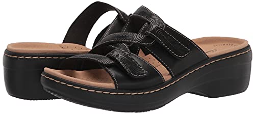 Clarks Women's Merliah Karli Sandal, Black, 8