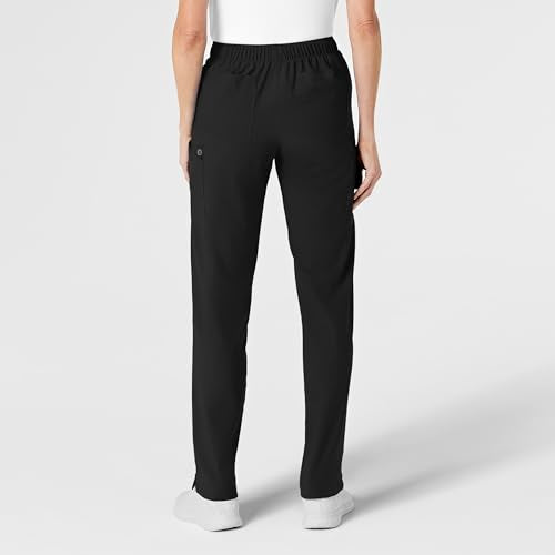 WonderWink W123 Women’s Flat-Front Double Cargo Pant — Galaxy Blue, 1X Tall