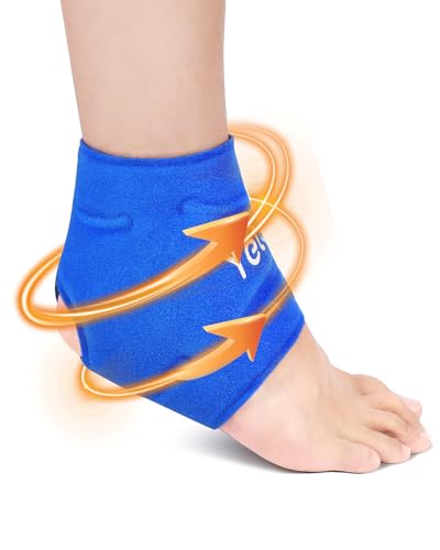 Yetulike Ankle Ice Pack Wrap for Swelling Foot Pain Relief - Ankle Cold Pack Wrap Hot Cold Therapy Ankle Ice Wrap for Sprains, Achilles, Tendonitis