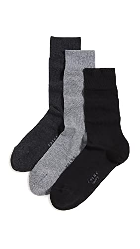 Falke Men Happy Gift Box 3-Pack Crew Socks, Multicolor (Sortiment 10), 6.5-9