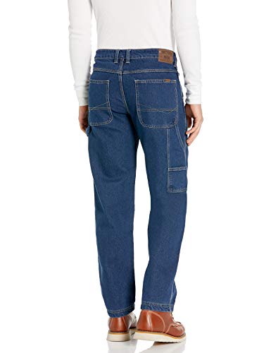 Smith's Workwear mens Stretch Carpenter Jeans, Light Vintage Wash, 40W x 30L US