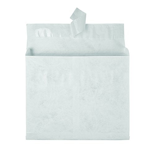 Quality Park Survivor 10 x13 Inch Catalog Envelopes made w/ 14 lb DuPont Tyvek, Expands 2", Peel and Seal Self Seal Closure, White, 100/Box (QUAR4430)