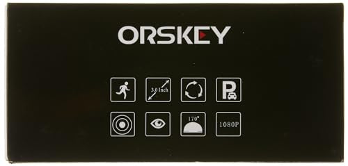 ORSKEY Dash Cam Front and Rear 1080P Full HD Dual Dash Camera in Car Camera Dashboard Camera Dashcam for Cars 170 Wide Angle with 3.0" LCD Display Night Vision and G-Sensor【2023】