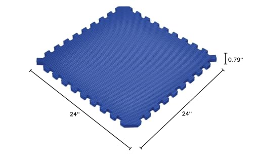Norsk Solid Blue 3/4" Sport Foam Mats - EVA Foam Interlocking Tiles
