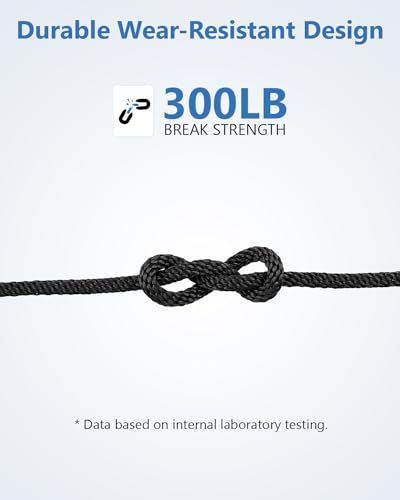 Fondwell 1/8" Adjustable Rope Hangers Ratchet: Plant Pulleys for Hanging Plants Heavy Duty - Tie Down Straps with Pulley System