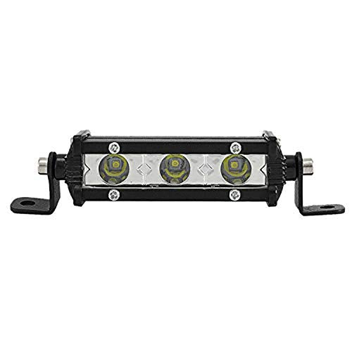 SKYWORLD Ultra-Slim Single Row LED Light Bar, 4 inch 15W Spot Light Fog Driving Light Roof Bumper Light Bars for Tractor Trucks Boat ATV UTV SUV 4x4 12V 24V