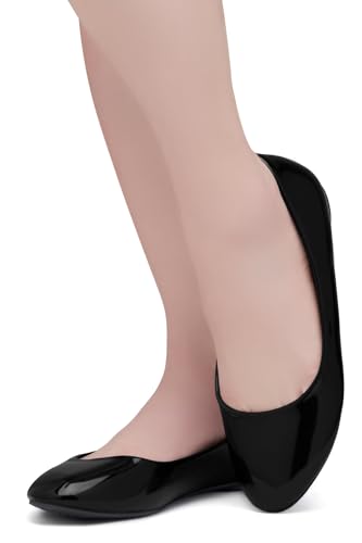 Herstyle Ever Memory Women's Ballet Flats Dressy Flat Shoes Almond Toe Ballerina Comfortable Slip-On Casual Flats for Daily Wear Work Office and Party, 3019White, Size 11.0