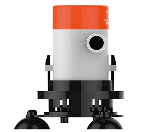 SEAFLO 10 Series Portable Livewell Aerator Kit - 12V, 350 GPH, Bait Pump, Submersible, Corrosion-Resistant, Efficient Oxygenation, Fresh/Saltwater Use, CE & ROHS Certified, 4-Year Warranty