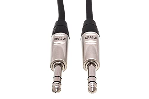 Hosa HSS-020 Pro Balanced Interconnect, REAN 1/4 Inches TRS to Same, 20 Feet