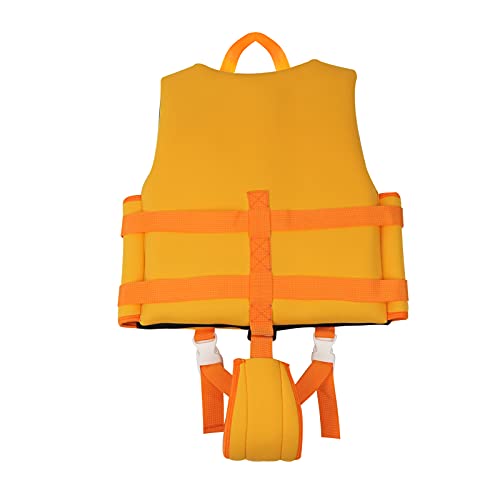 Boglia Kids Swim Vest for Training Toddler Swim Vest with Adjustable Safety Strap Kids Swim Trainer Vest for 4-6 Years Orange M