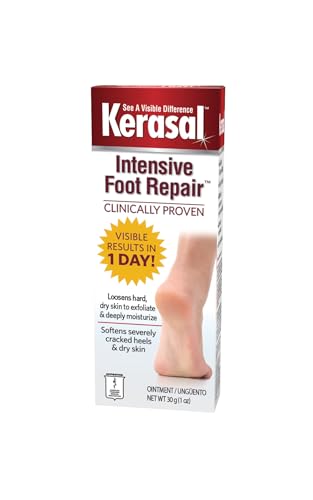 Kerasal Intensive Foot Repair Skin Healing Ointment, 1 Oz and Zen Toes Moisturizing Gel Socks, One Pair