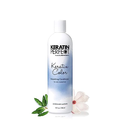 Keratin Perfect Color Smoothing Conditioner - Salon Level Color Safe Hair Treatment For Women - The Best Conditioning Formula For A Frizzy And Dull Mane - Keratin Treatment Not Necessary - 12 Oz