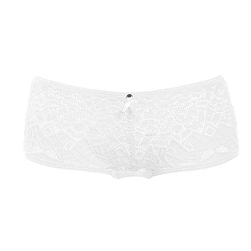 Freya womens Soiree Lace Panty Boy Short Panties, White, X-Small US