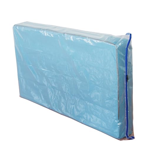 JUNESHE Crib Mattress Storage Bag with Zipper -4 Mil Plastic Waterproof Crib Mattress Bag for Moving and Storage