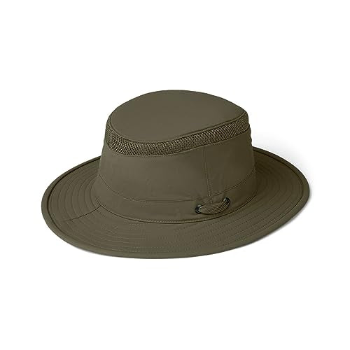 Tilley womens Ltm5 Airflo Medium Brim Recycled Sun Hat, Olive, 7.75 US