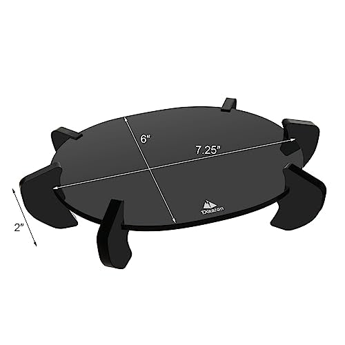 TXEsign Desktop Stand for Sonos Move - Battery-Powered Smart Speaker, Acrylic Speaker Stand Holder Base Mount Display Stand Table Stand Holder (Black)