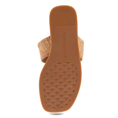 Aerosoles Women's Barry Slide Sandal, Pale Khaki Suede, 10