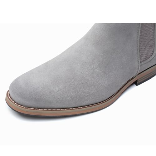 Black Chelsea Boots Men Classic Elastic Dress Boots Casual Men's Suede Chelsea Ankle Boots