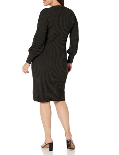 AVENUE Women's Plus Size Dress Sasha Rib, Black