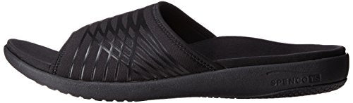 Spenco Men's Thrust Slide Sandal, Black, 8M Medium US