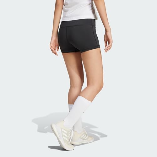 adidas Women's 4 Inch Shorts, Black/White, XX-Small