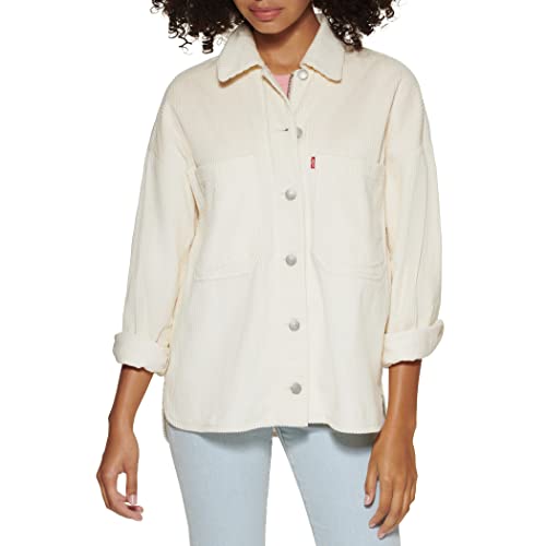 Levi's Women's Cotton Corduroy Shirt Jacket, Country Blue, X-Small