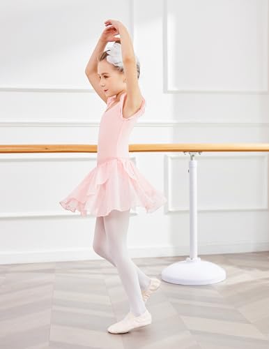 Zaclotre Toddler Girls Ballet Outfit Sparkly Ballerina Dress with Ruffle Skirt Black Ballet Dance Leotards Combo Size 3-4 Years