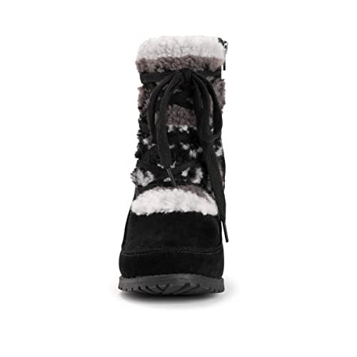 MUK LUKS Women's Lacy Lilah Boots, Black, 6