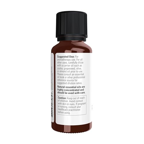 NOW Essential Oils, Peppermint Oil, Invigorating Aromatherapy Scent, Steam Distilled, 100% Pure, Vegan, Child Resistant Cap, 1-Ounce