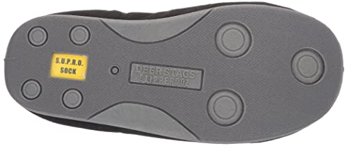 Deer Stags Boy's Lil Yuma Slipper, Black, 11 Little Kid